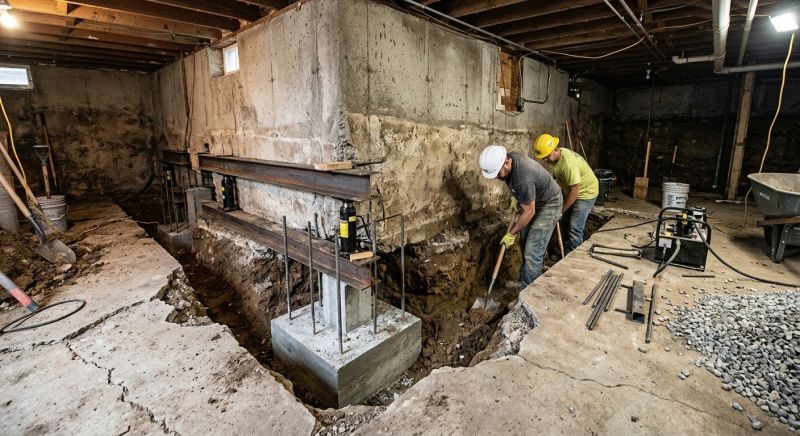 Basement Underpinning in Bensalem, PA