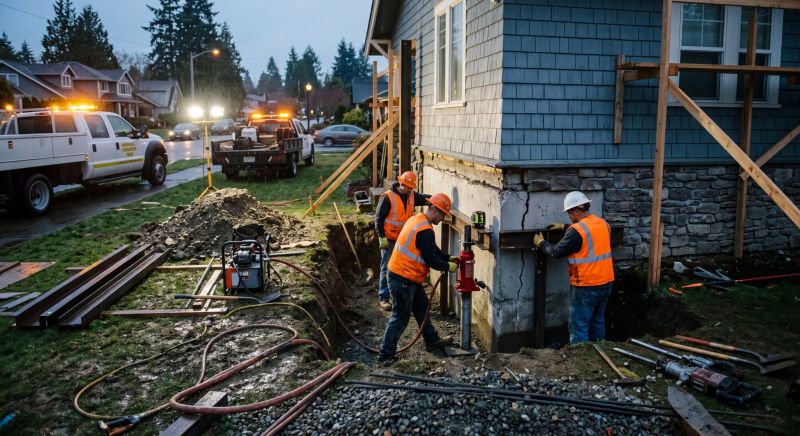 Building Foundation Repair in Newtown, PA