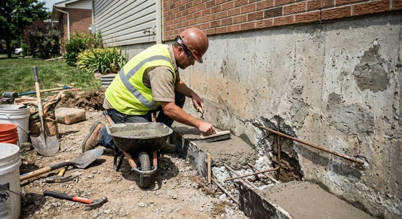 Concrete Foundation Repair in North Wales, PA