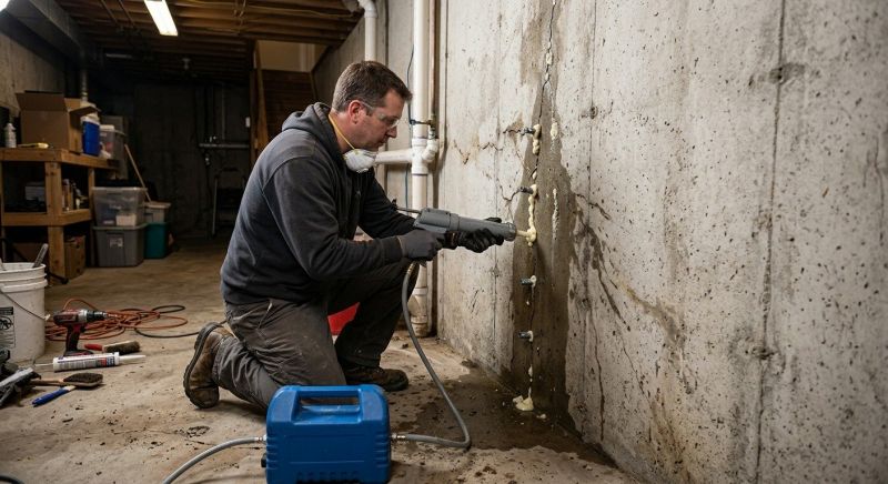 Cracked Foundation Repair in Havertown, PA