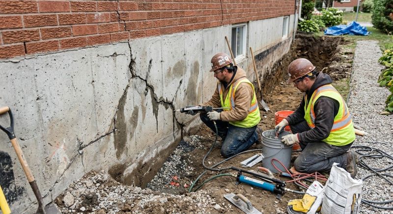 Cracked Foundation Repair in Willow Grove, PA