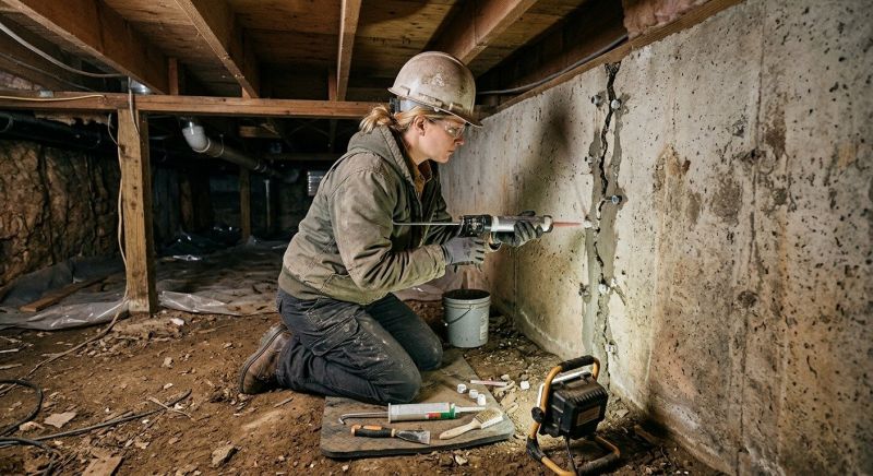 Crawlspace Foundation Repair in Souderton, PA
