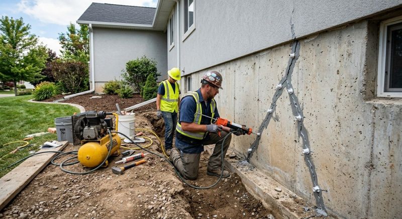 Foundation Crack Repair in Bristol, PA