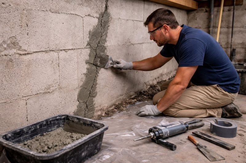 Foundation Crack Repair in Richboro, PA