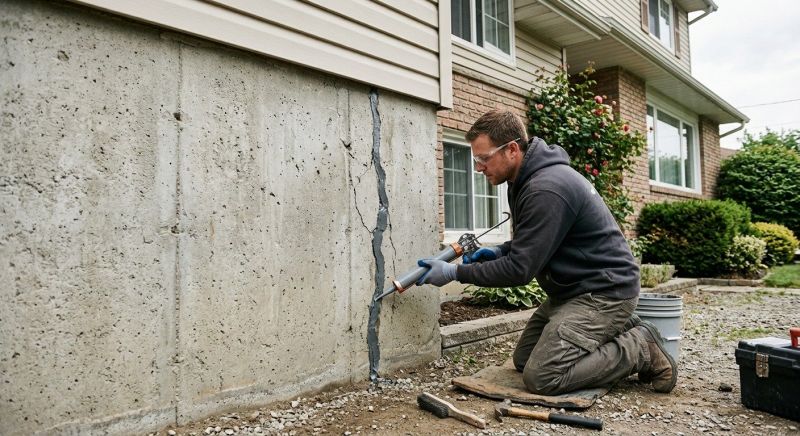 Foundation Crack Sealing in Bensalem, PA