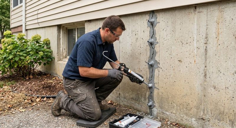 Foundation Crack Sealing in Bensalem, PA