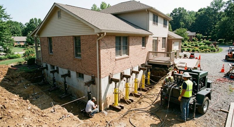 Foundation Jacking in Chalfont, PA