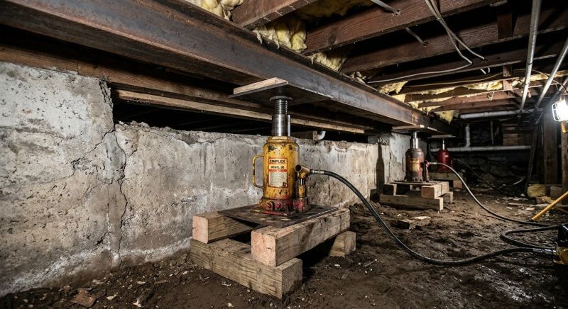 Foundation Jacking in Doylestown, PA