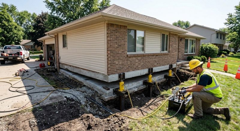 Foundation Lifting in Pennsauken, NJ