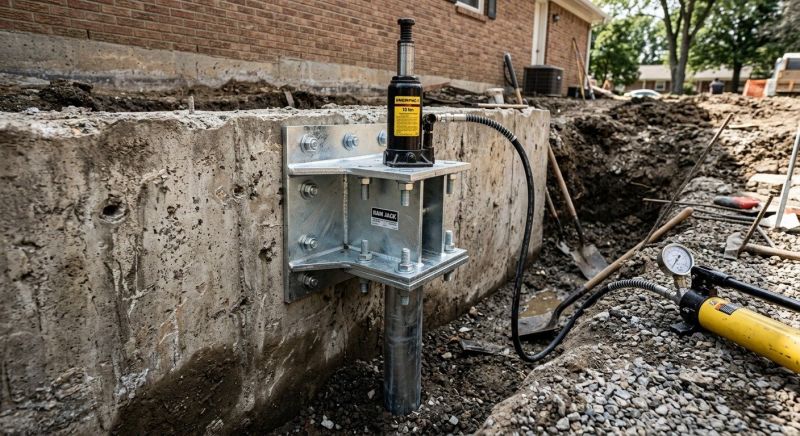 Foundation Pier Leveling in Bensalem, PA