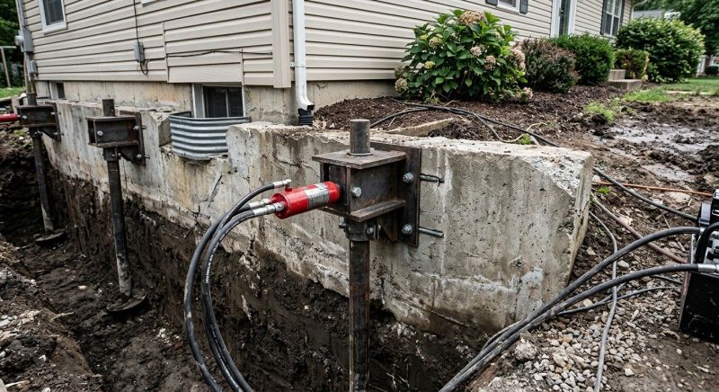 Foundation Pier Leveling in Bensalem, PA