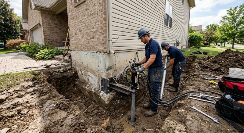 Foundation Settlement Repair in Bensalem, PA