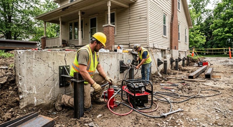 Foundation Stabilizing in Bristol, PA