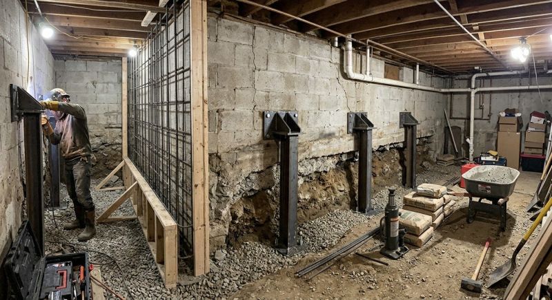 Foundation Stabilizing in Montgomery County, PA