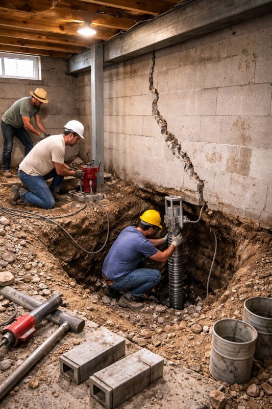 Foundation Structural Repair in Hopewell, NJ