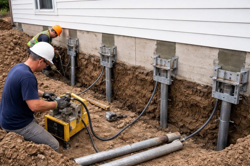 Helical Piers Installation in Bensalem, PA