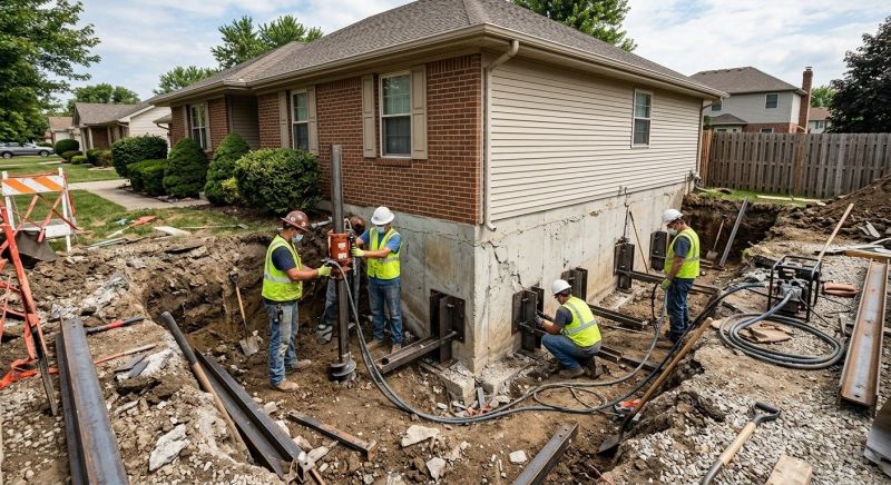 House Foundation Repair in Allentown, NJ