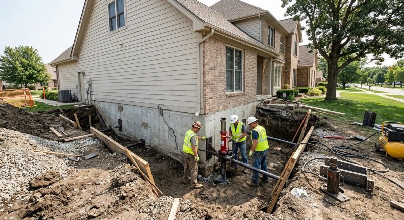House Foundation Repair in Dublin, PA