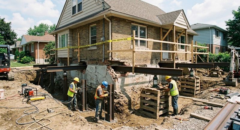 House Foundation Repair in Moorestown, NJ