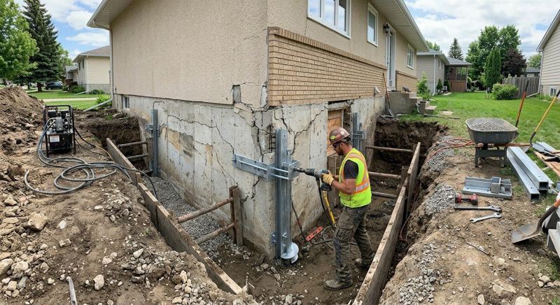 House Foundation Repair in Wynnewood, PA