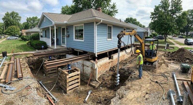 House Underpinning in Bensalem, PA
