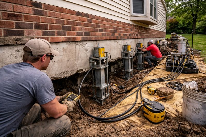 Settling Foundation Service in Dresher, PA