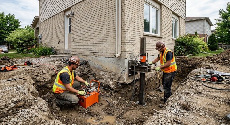 Sinking Foundation Lifting in Bensalem, PA