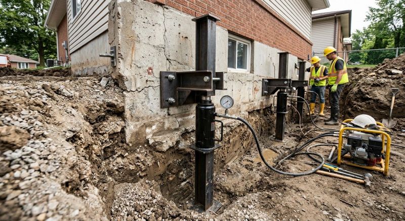 Sinking Foundation Lifting in Bensalem, PA