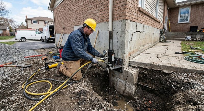 Sinking Foundation Repair in Birmingham, NJ