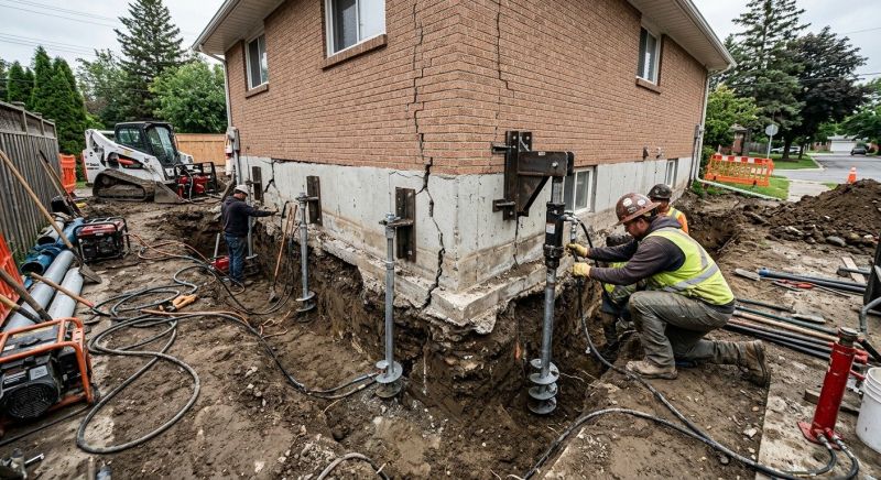 Sinking Foundation Repair in Cheltenham, PA