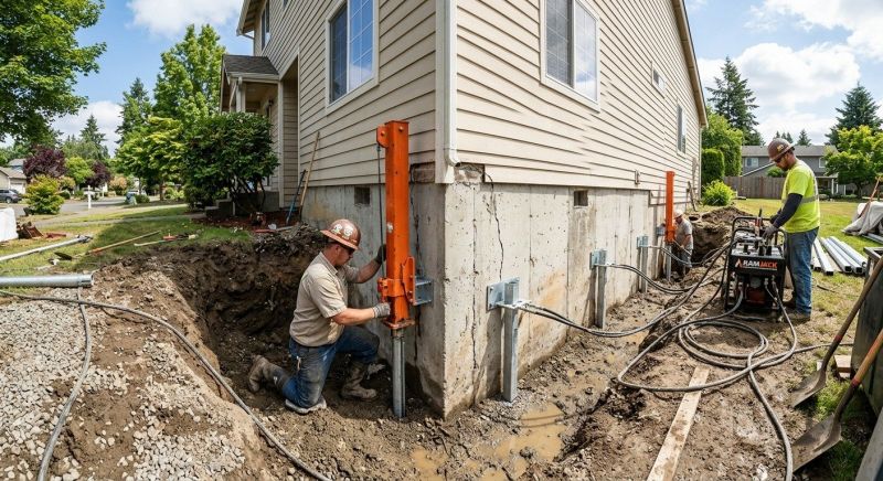 Sinking Foundation Repair in Fort Washington, PA
