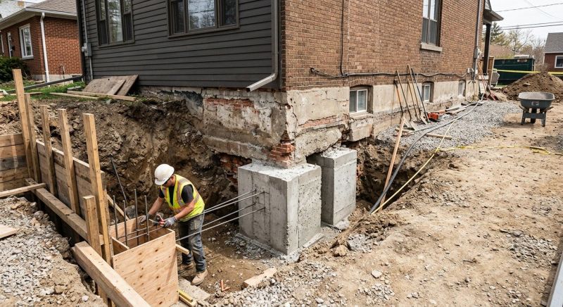 Structural Underpinning in Bensalem, PA
