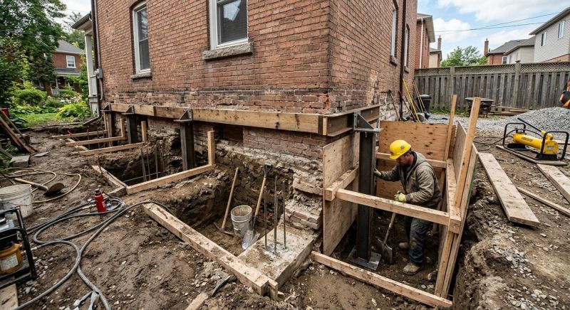 Structural Underpinning in Bensalem, PA