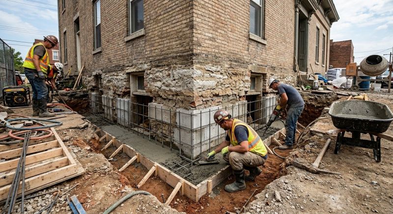 Underpinning Repair in Bensalem, PA